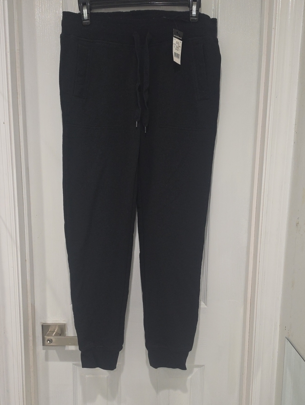 Norma Kamali Black Drawstring Jogger Pants